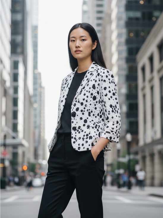 Vintage Jackets & Blazers - ALBERTO MAKALI Tailored Jacket Designer Linen Eyelet Blazer women’s size 8